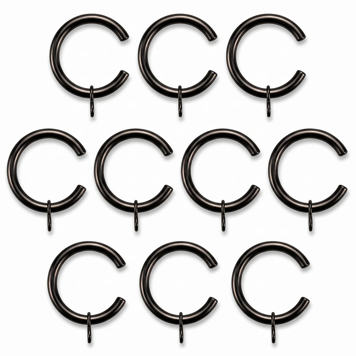 Small C-Split Passing Curtain Rings – 40mm OD × 30mm ID – Pack of 10